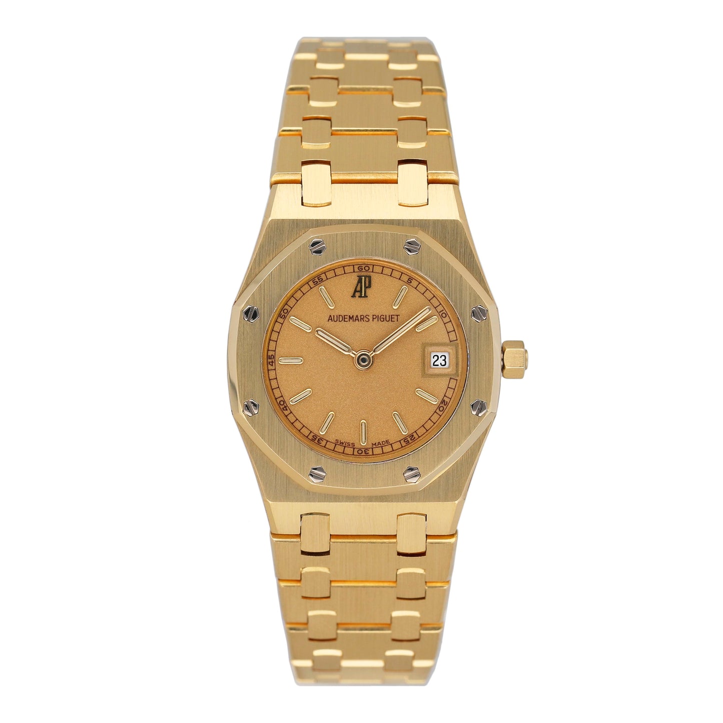 Audemars Piguet Royal Oak Champagne Dial 18K Yellow Gold Ladies Watch