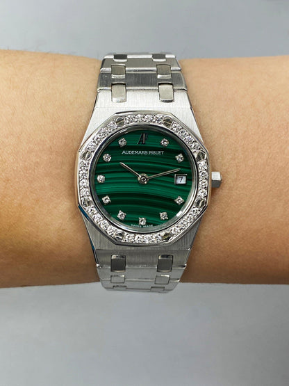 Audemars Piguet Royal Oak Malachite Dial Ladies Watch - Virtual