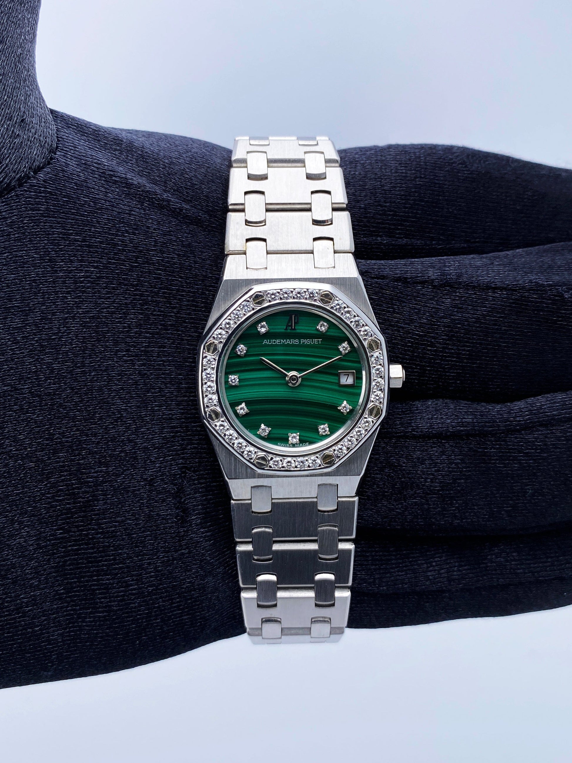 Audemars Piguet Royal Oak Malachite Dial Ladies Watch - Virtual
