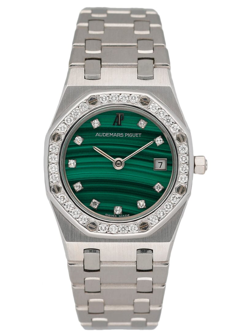 Audemars Piguet Royal Oak Malachite Dial Ladies Watch - Virtual