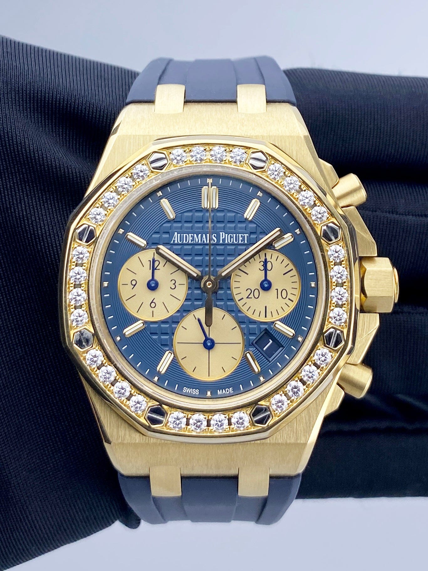 Audemars Piguet Royal Oak Offshore 26231BA Diamond Blue Dial Ladies Watch With Papers - Watches
