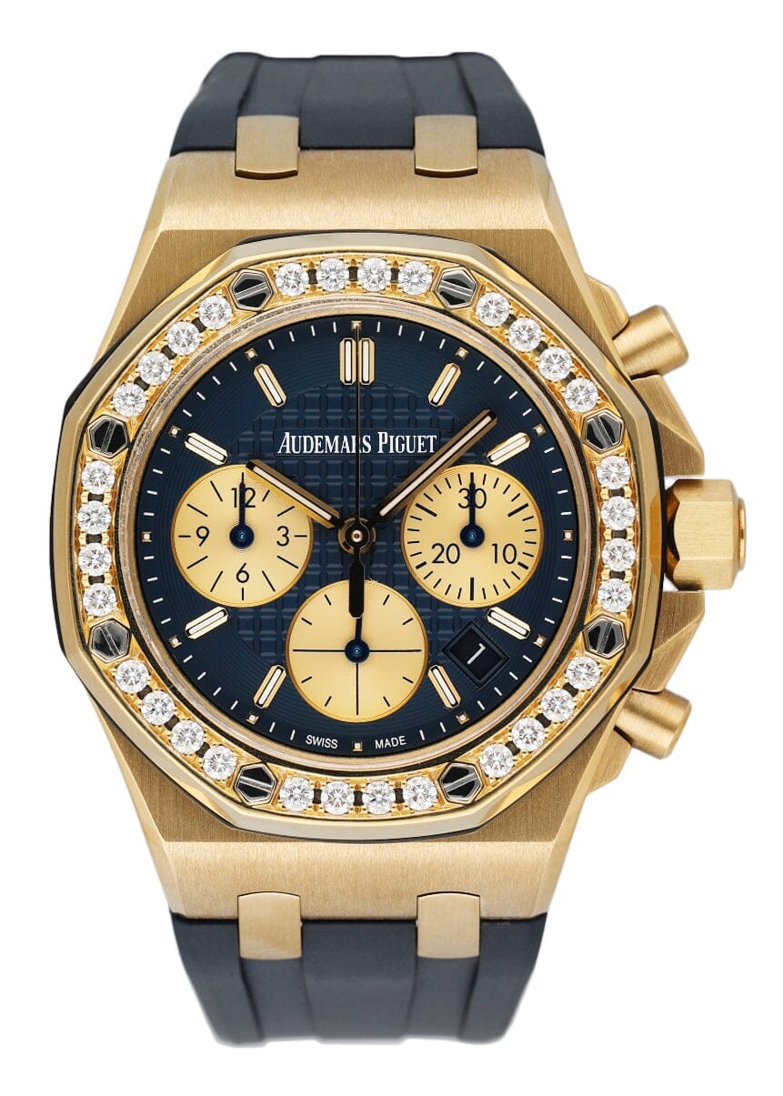 Audemars Piguet Royal Oak Offshore 26231BA Diamond Blue Dial Ladies Watch With Papers - Watches