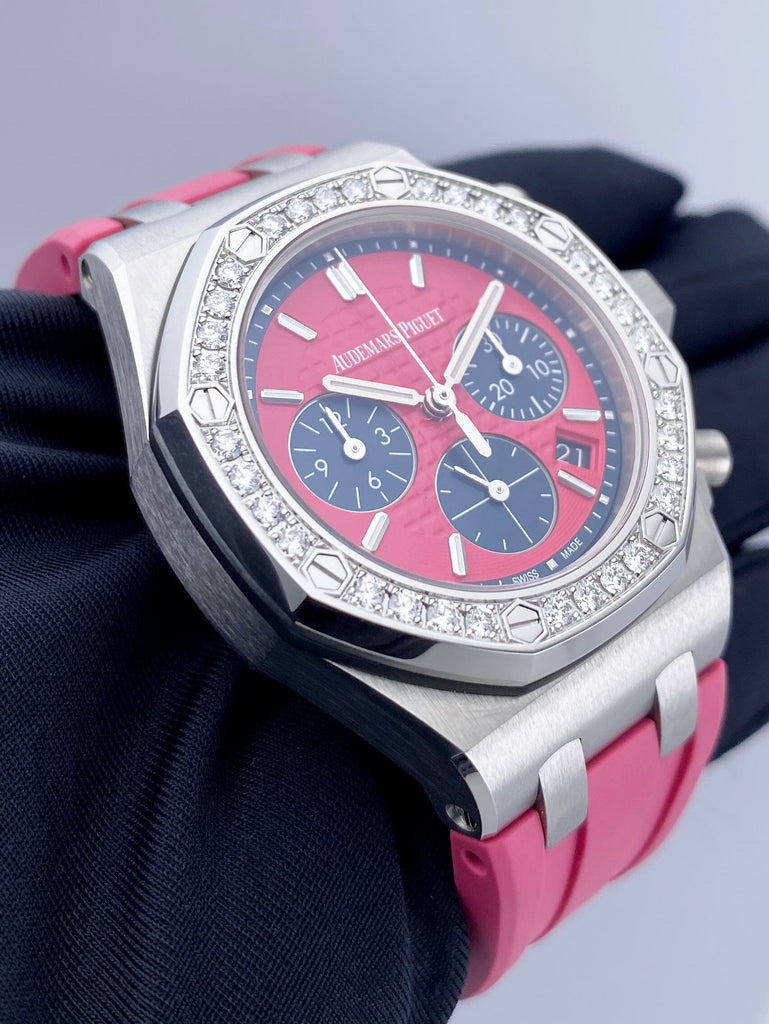 Audemars Piguet Royal Oak Offshore 26231ST Diamond Pink Dial Ladies Wa