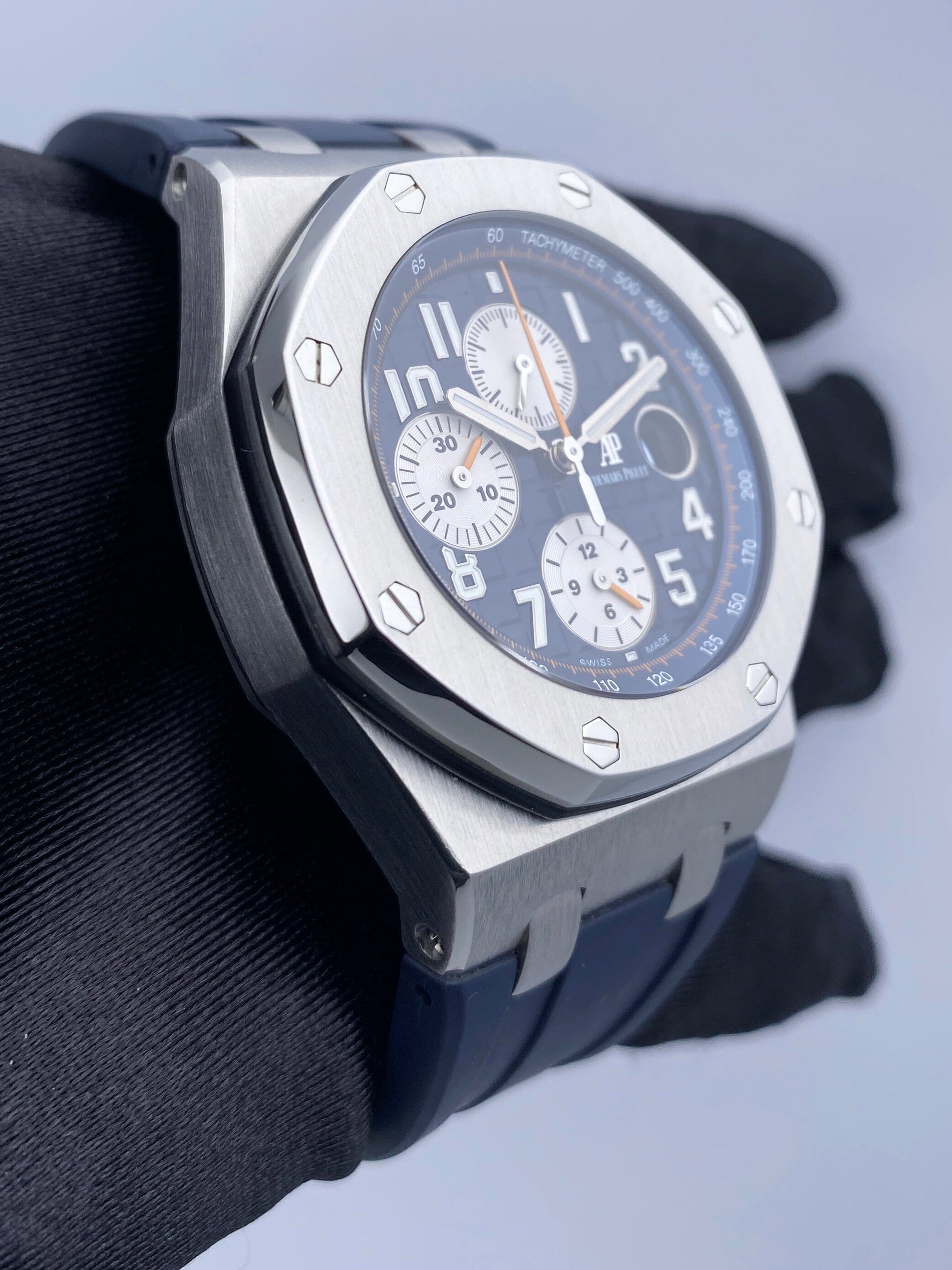 Audemars Piguet Royal Oak Offshore 26470ST Blue Dial Mens Watch With Papers - Watches