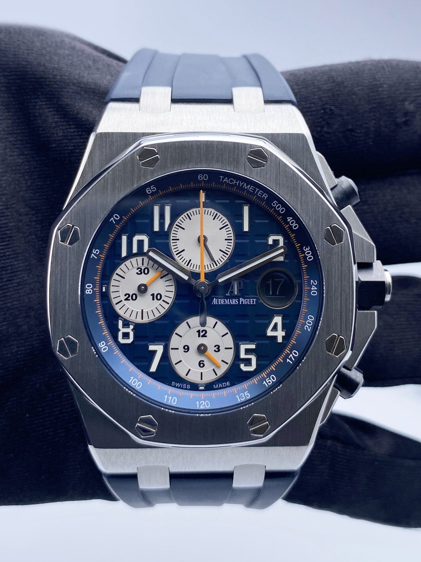Audemars Piguet Royal Oak Offshore 26470ST Blue Dial Mens Watch With Papers - Watches
