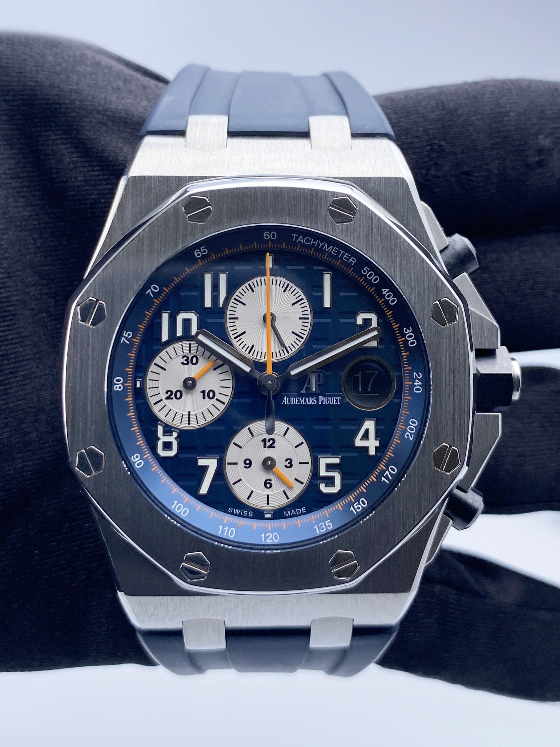 Audemars Piguet Royal Oak Offshore 26470ST Blue Dial Mens Watch With Papers - Watches