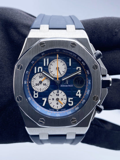 Audemars Piguet Royal Oak Offshore 26470ST Blue Dial Mens Watch With Papers - Watches