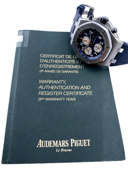 Audemars Piguet Royal Oak Offshore 26470ST Blue Dial Mens Watch With Papers - Watches