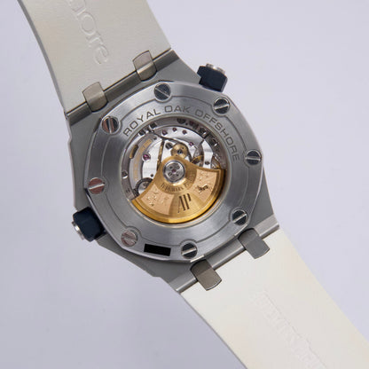 Audemars Piguet Royal Oak Offshore Diver 15710ST White Dial Mens Watch Box Papers - Watches