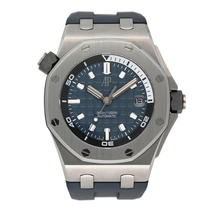 Audemars Piguet Royal Oak Offshore Diver 15720ST Blue Dial Mens Watch With Papers