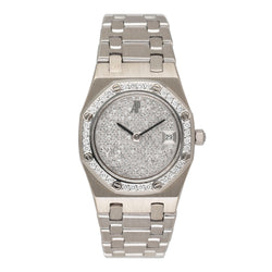 Audemars Piguet Royal Oak 66344BC Pave Diamond Dial Ladies Watch With Archives