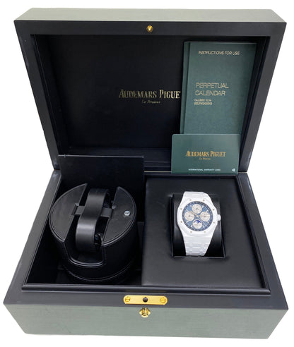 Audemars Piguet Royal Oak Perpetual Calendar 26579CB White Ceramic Mens Watch Box Papers - Watches