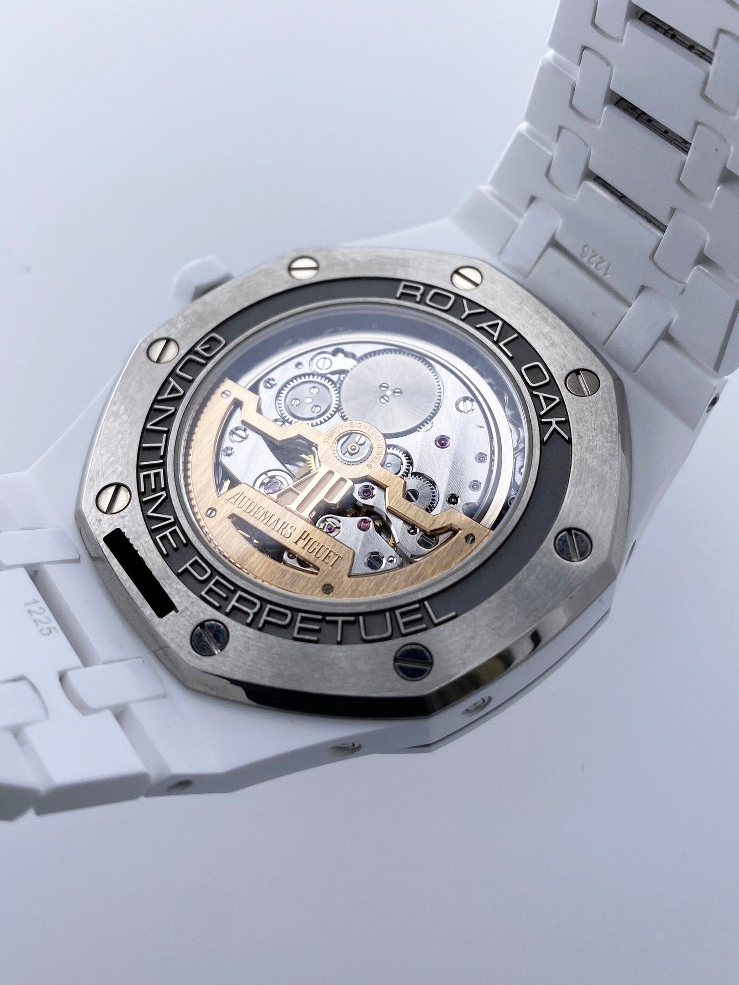 Audemars Piguet Royal Oak Perpetual Calendar 26579CB White Ceramic Mens Watch Box Papers - Watches
