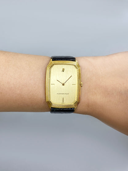 Audemars Piguet Vintage BA 4040 Champagne Dial 18K Yellow Gold Mens Watch With Papers - Watches