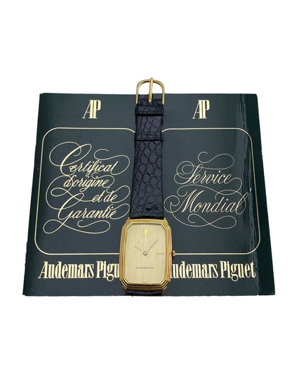 Audemars Piguet Vintage BA 4040 Champagne Dial 18K Yellow Gold Mens Watch With Papers - Watches