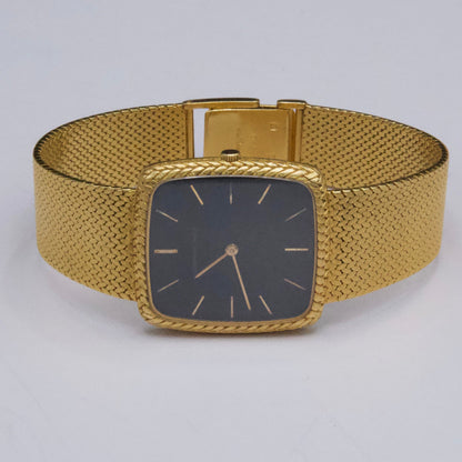 Audemars Piguet Vintage Black Dial 18K Yellow Gold Mens Watch - Watches
