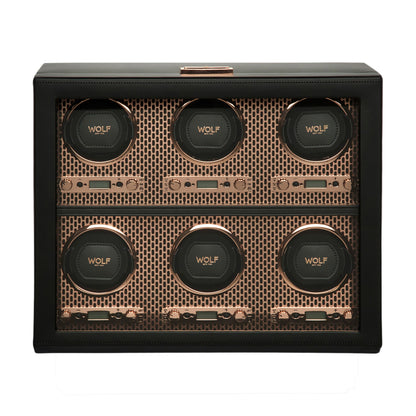 Axis 6 Piece Watch Winder - Copper