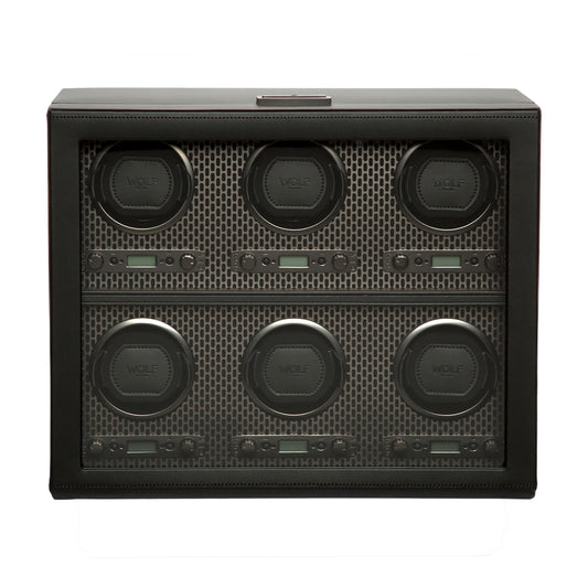 Axis 6 Piece Watch Winder - Powder Coat