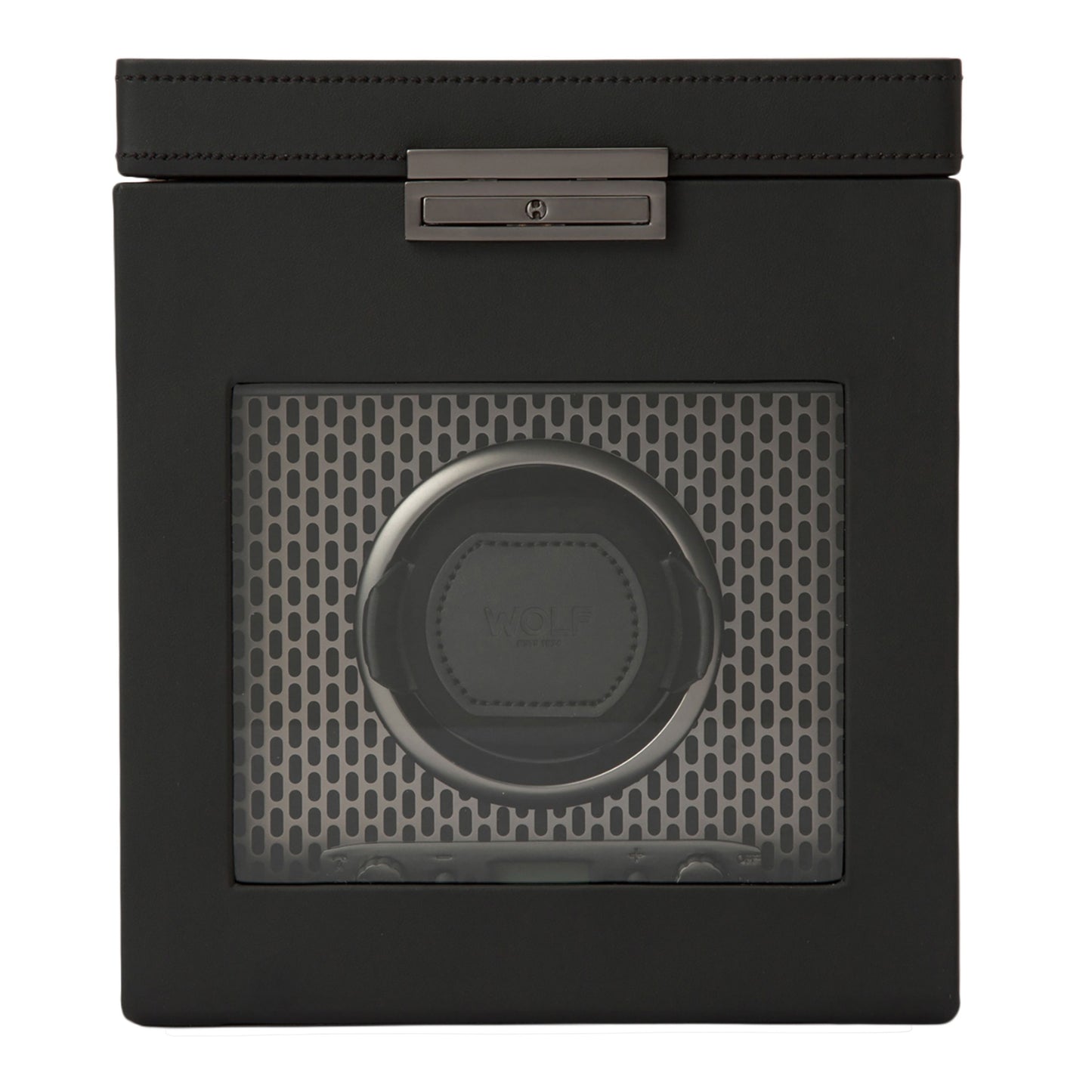 Axis Single Watch Winder With Storage - Powder Coat