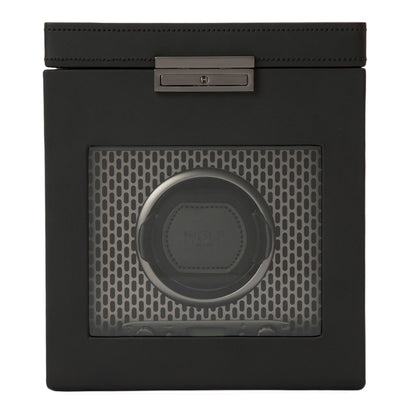 Axis Single Watch Winder With Storage - Powder Coat