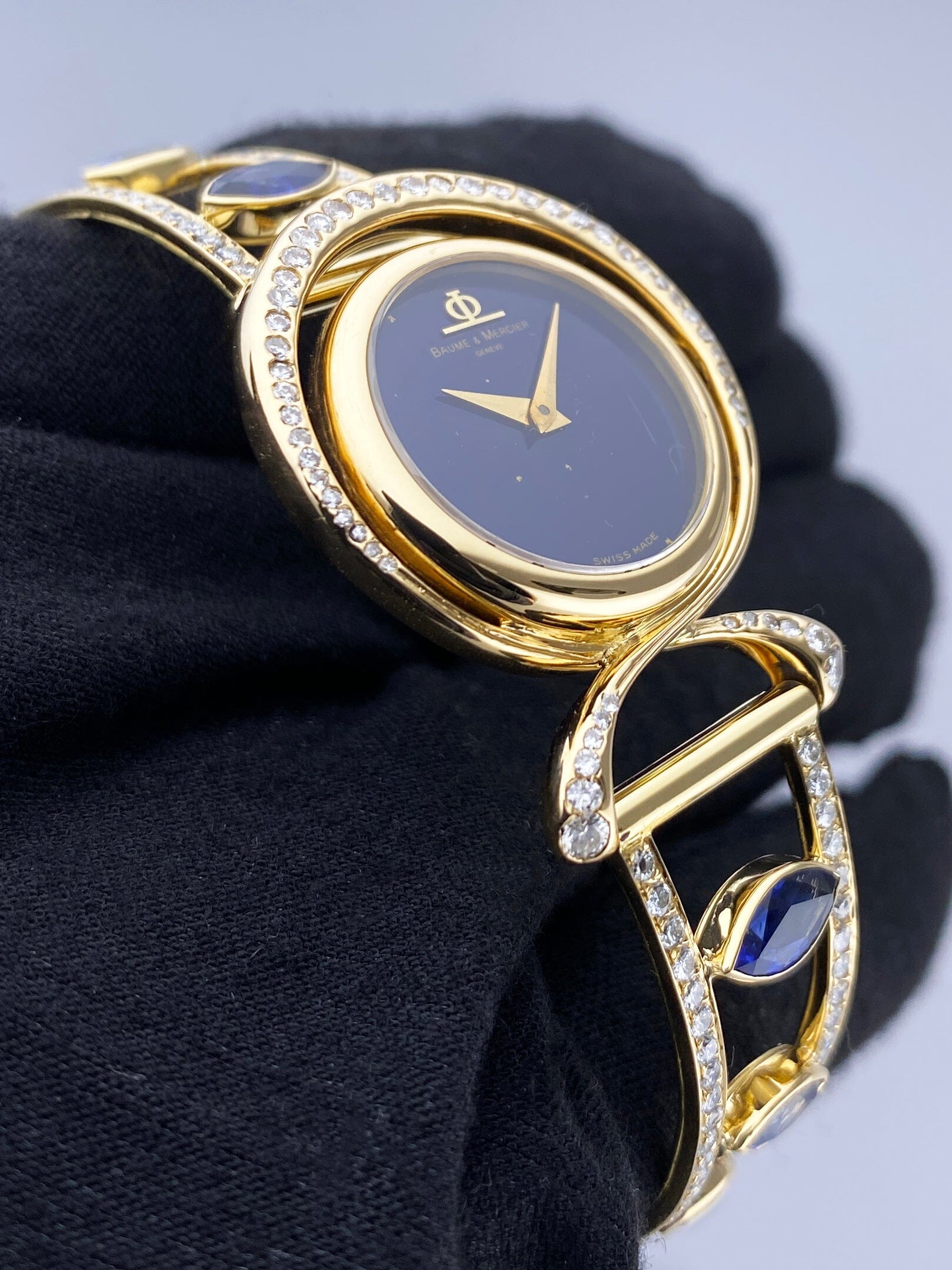 Baume & Mercier 36663 9 Lapis Dial Ladies Watch - Watches