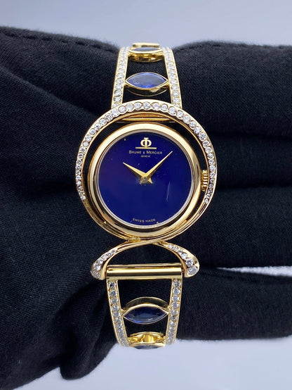 Baume & Mercier 36663 9 Lapis Dial Ladies Watch - Watches