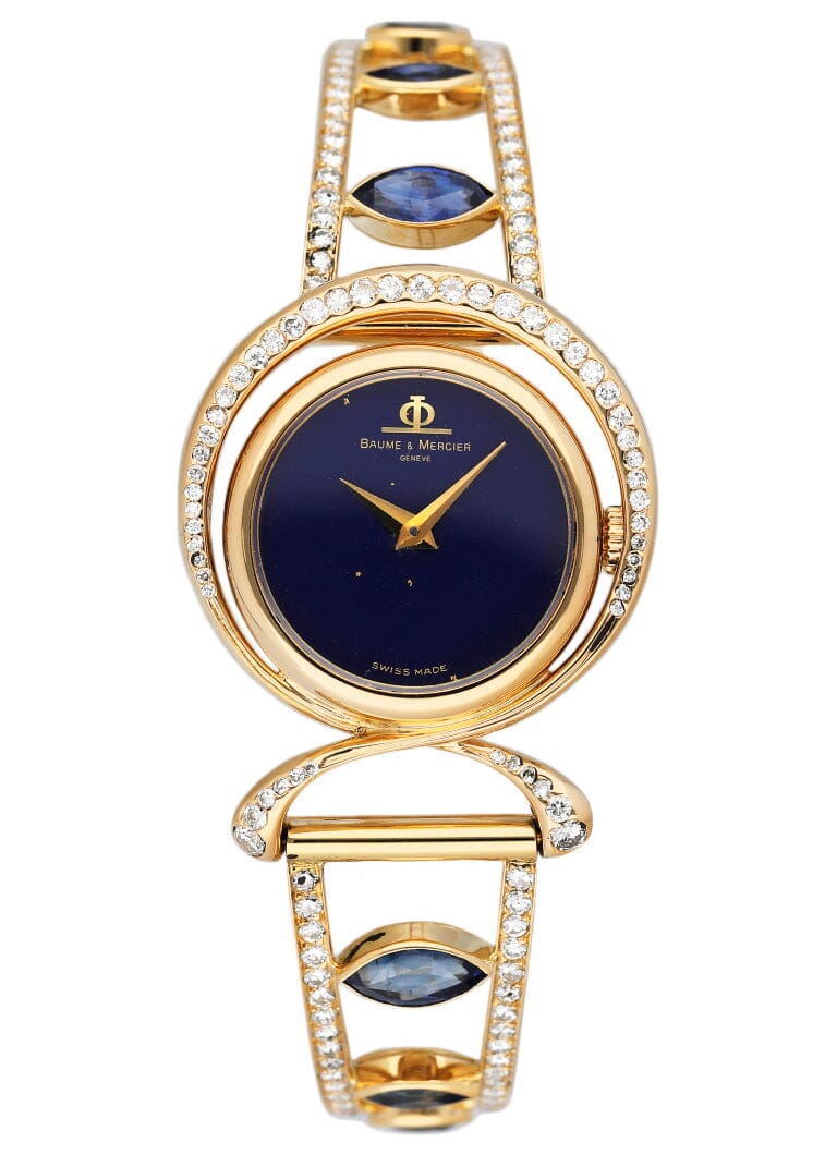 Baume & Mercier 36663 9 Lapis Dial Ladies Watch - Watches