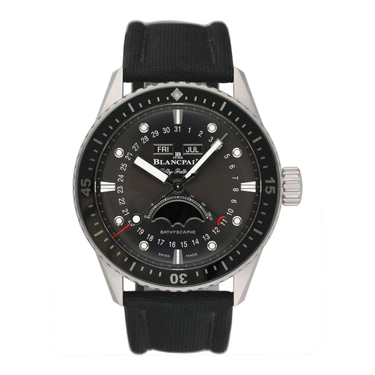 Blancpain Fifty Fathoms 5054-1110-B52A Grey Dial Mens Watch Box Papers