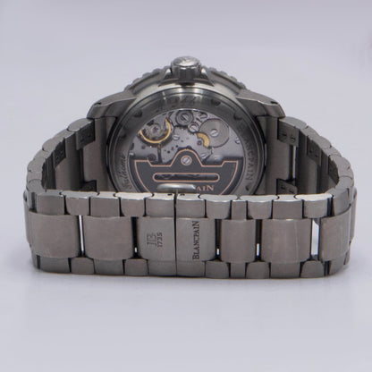 Blancpain Fifty Fathoms Automatique 5010 12B40 98S Blue Dial Titanium Mens Watch Box Papers - Watches