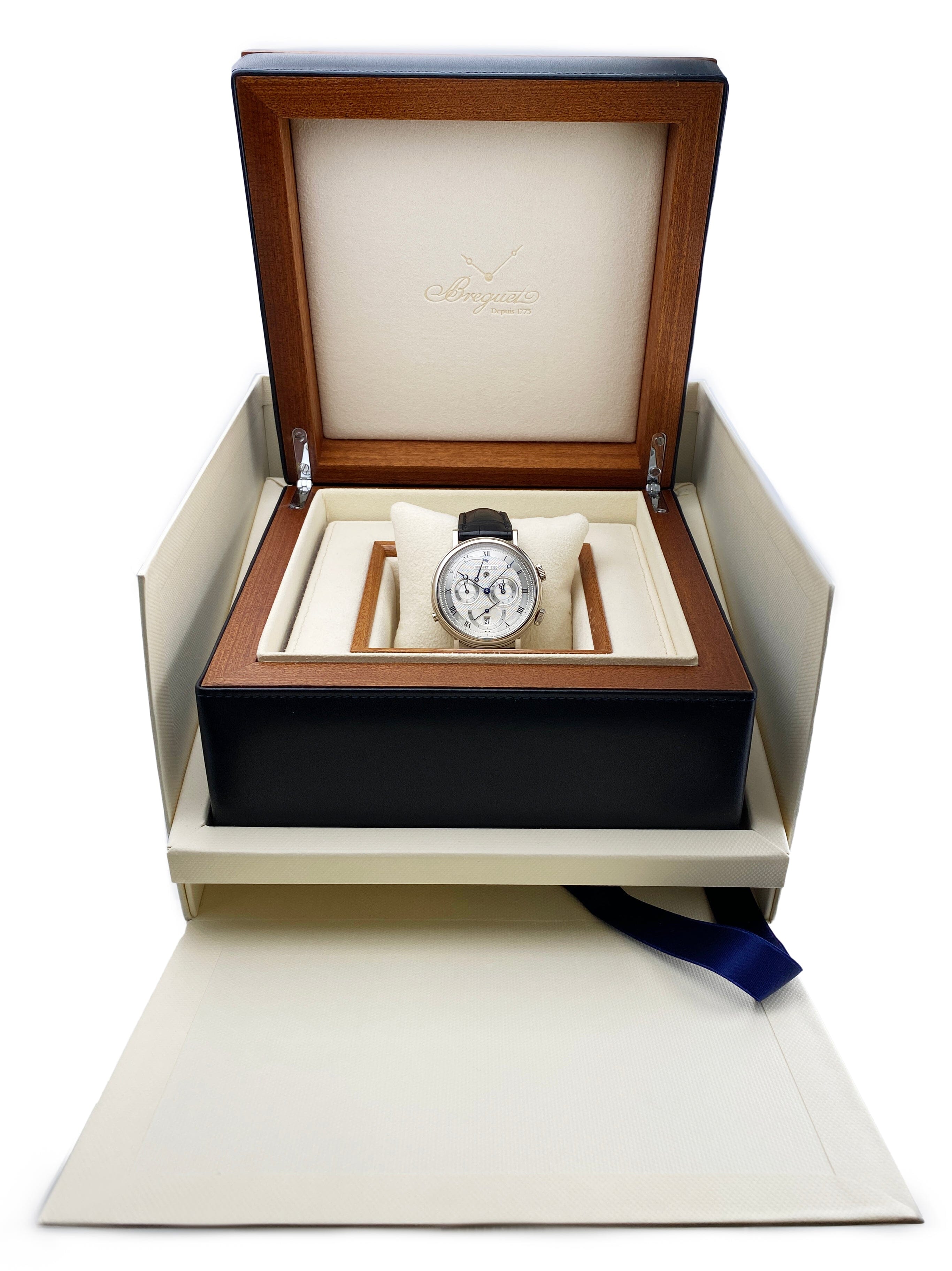 Breguet Classique 5707 18K White Gold Mens Watch With Box | – Phigora