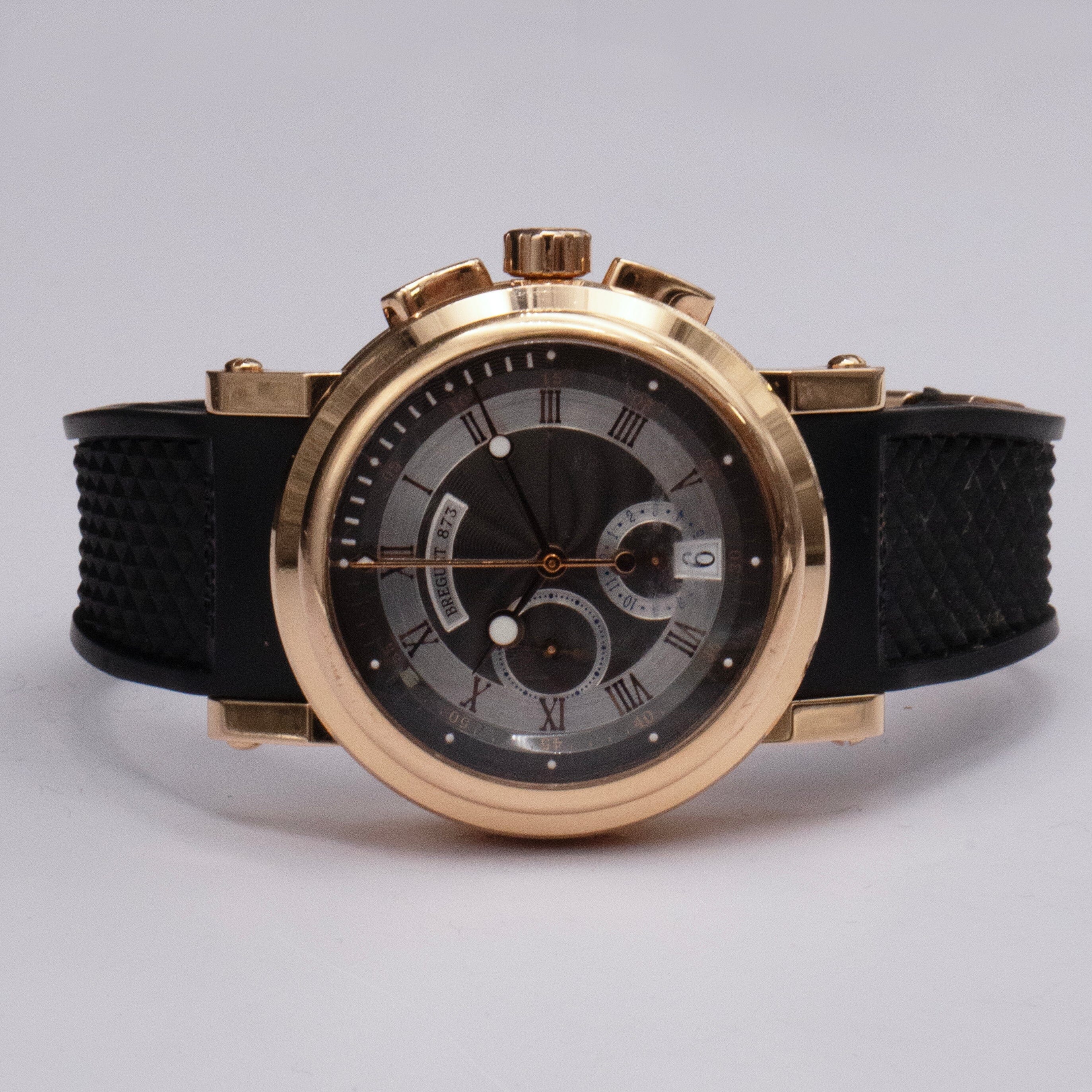 Breguet Marine 5827BR/Z2/5ZU Black Silver Dial Mens Watch | – Phigora