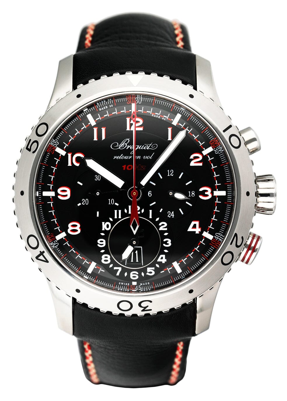 Breguet Type XXII 3880 Black Dial Chronograph Mens Watch | – Phigora