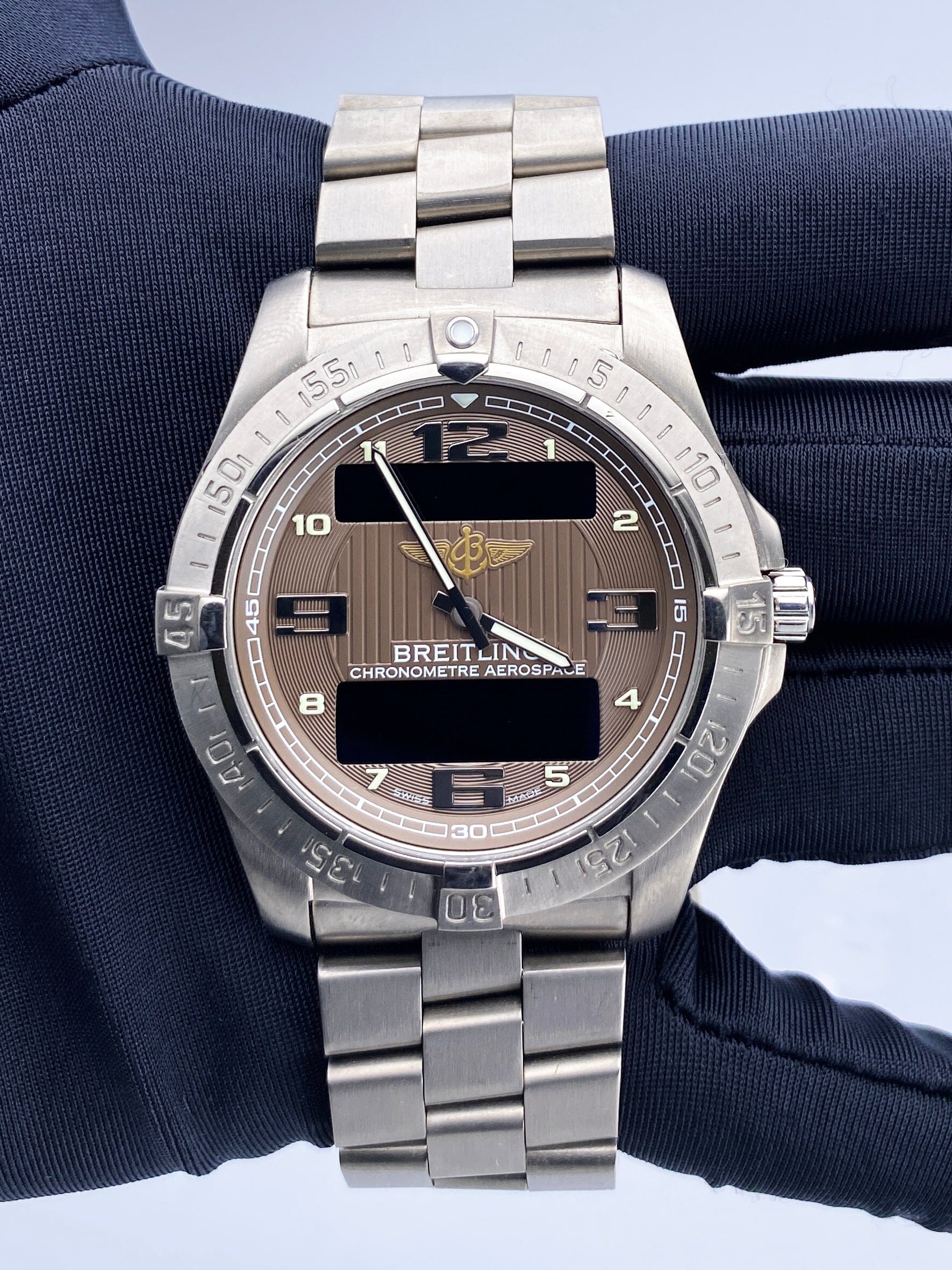 Breitling Aerospace Advantage E7936210 Titanium Mens Watch Box Papers - Watches