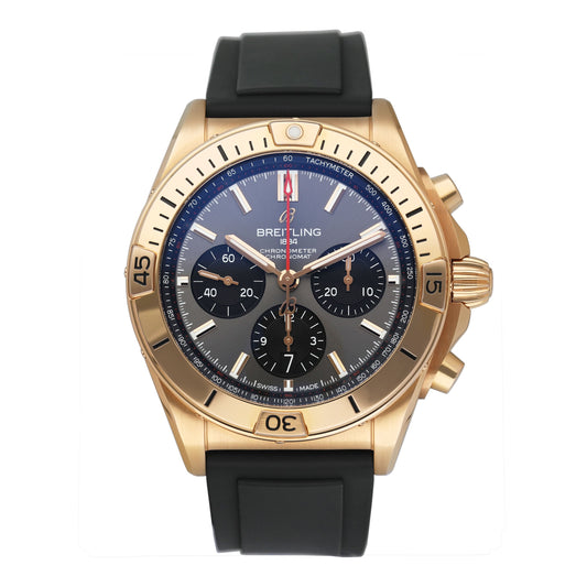 Breitling Chronomat B01 42 RB0134 Grey Dial Men Watch Box Papers