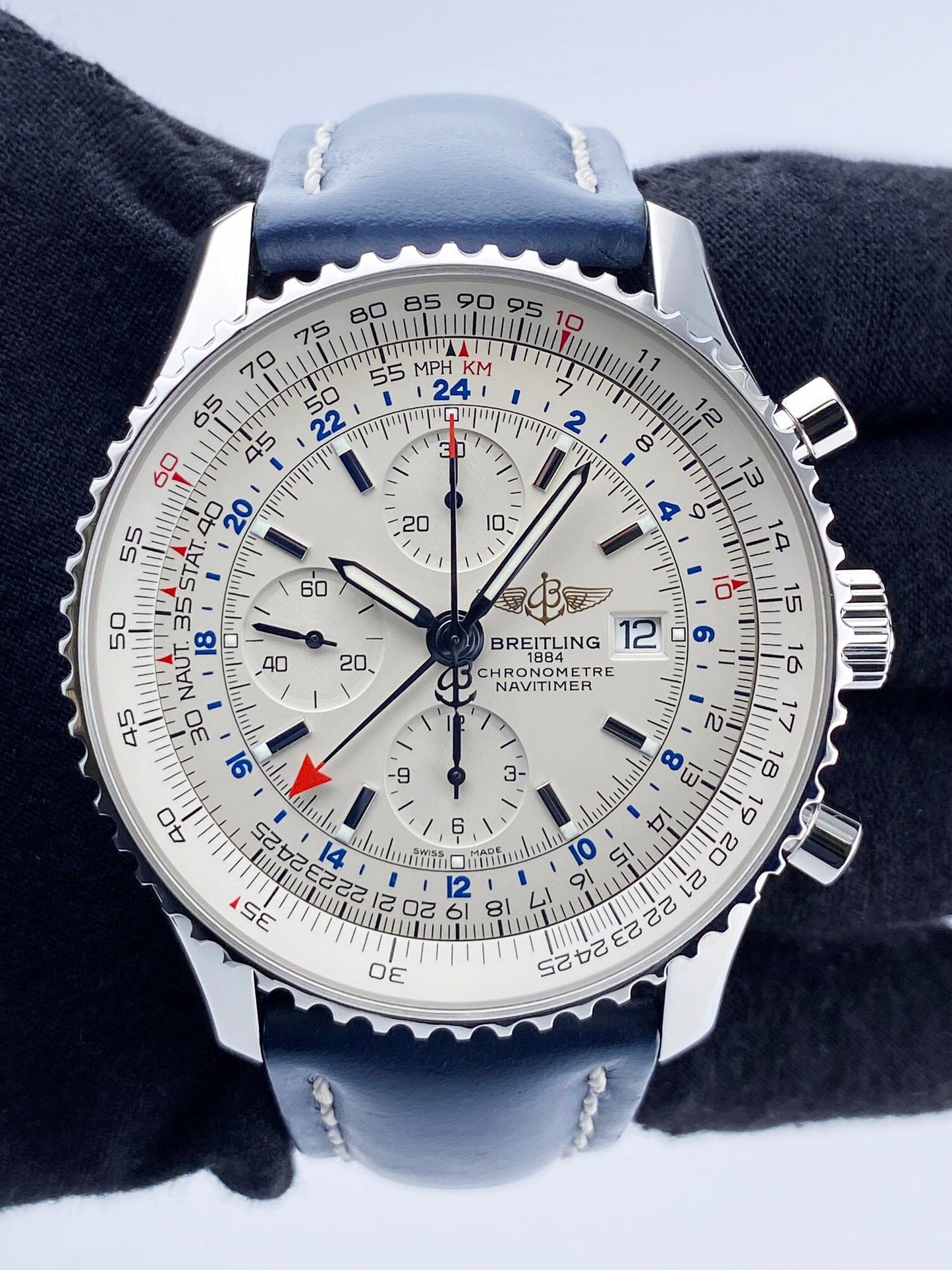 Breitling Navitimer World A24322 Mens Watch With Box - Watches