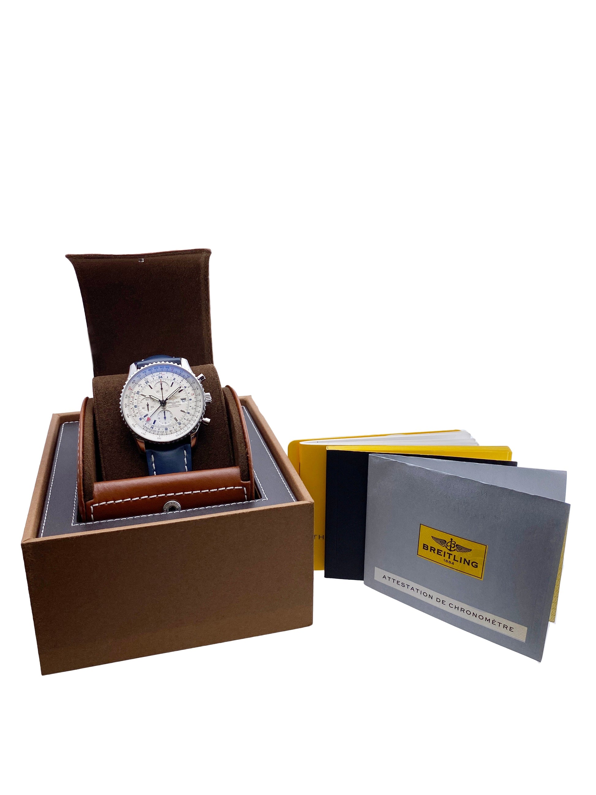 Breitling Navitimer World A24322 Mens Watch With Box - Watches