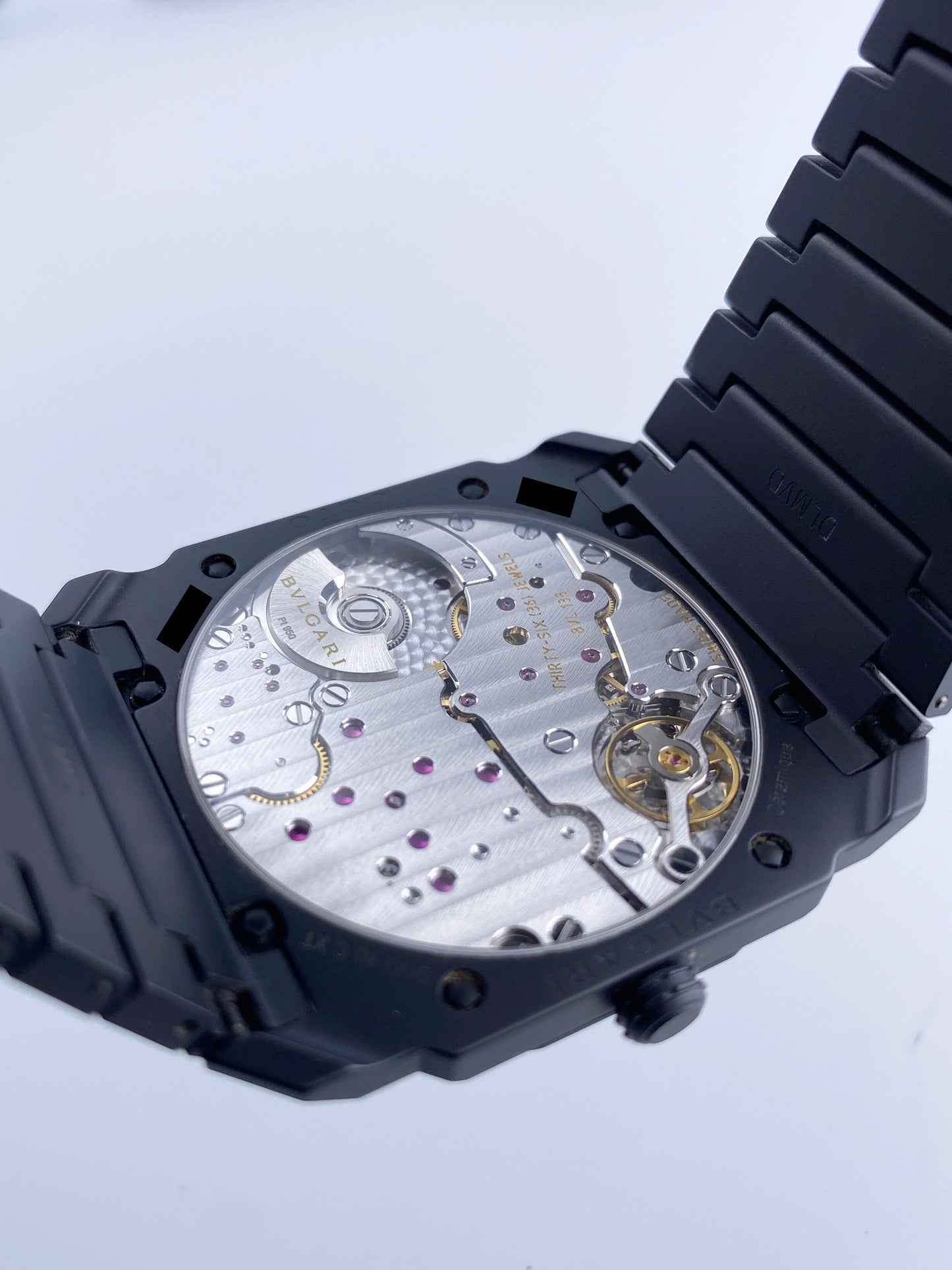 Bulgari Octo Finissimo Extra Thin 103077 Black Ceramic Mens Watch Box Papers - Watches