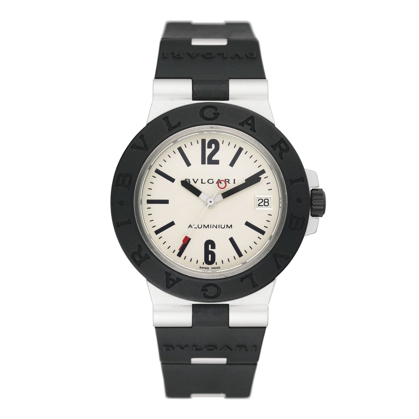 Bvlgari Aluminium AL 38 A Silver Dial Watch