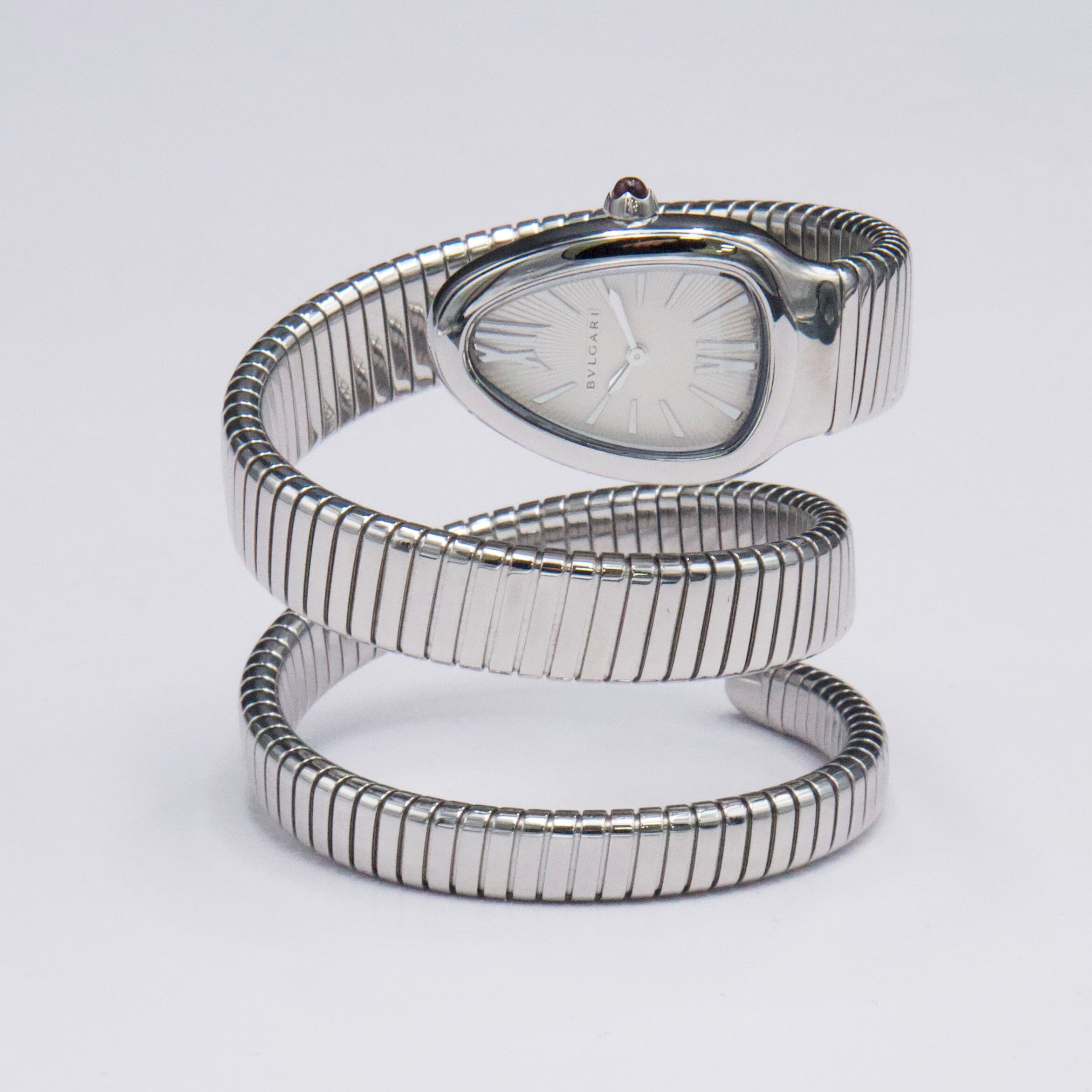 Bvlgari Serpenti Tubogas 101911 Silver Dial Steel Ladies – Phigora