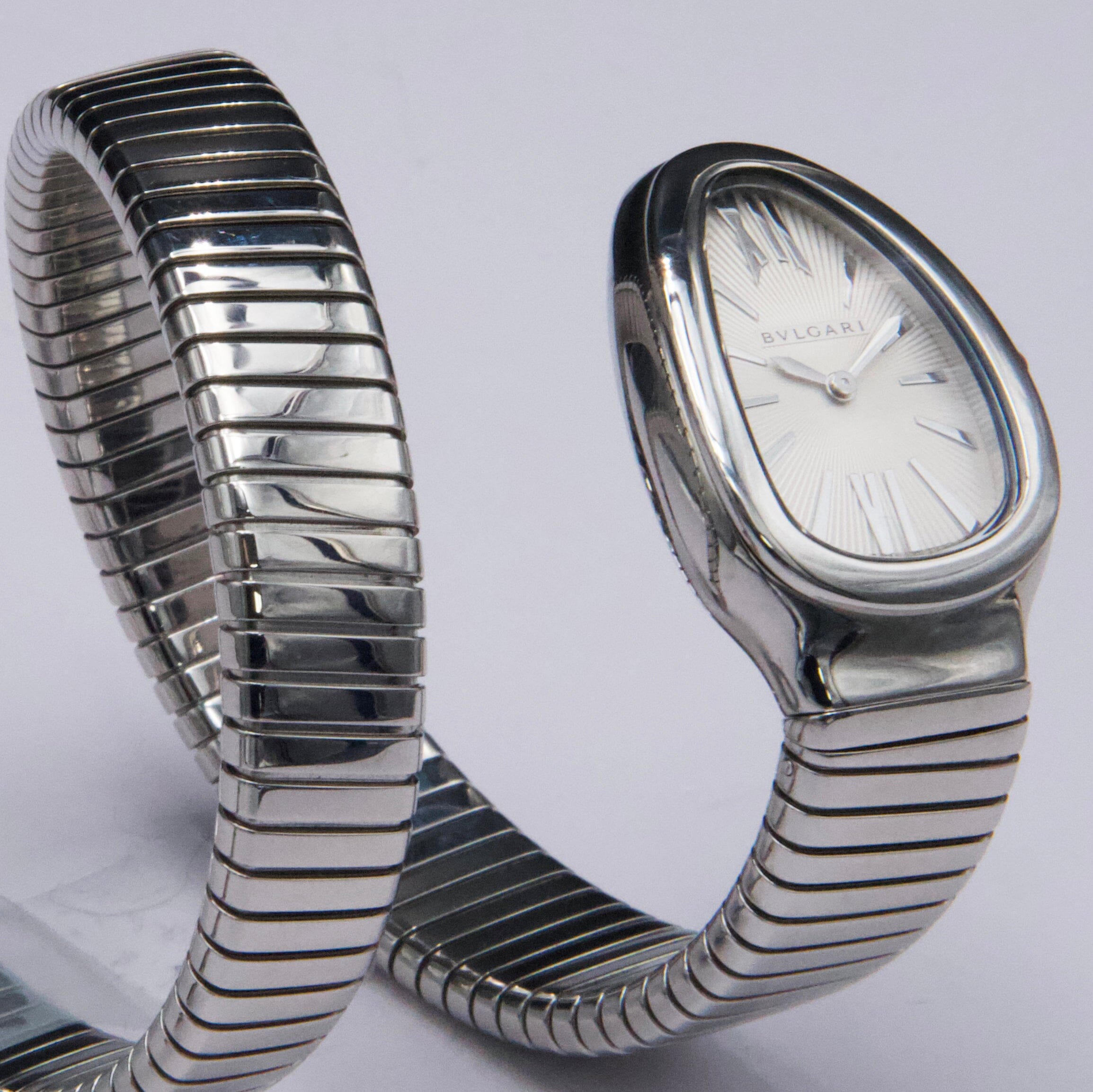 Bvlgari Serpenti Tubogas 101911 Silver Dial Steel Ladies – Phigora