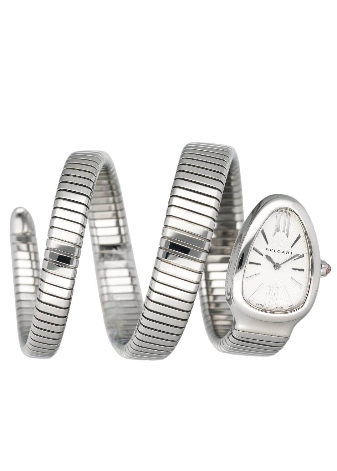 Bvlgari Serpenti Tubogas 101911 Silver Dial Steel Ladies – Phigora