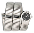 Bvlgari Serpenti Tubogas BB 19 1TS Black Dial Steel Ladies Watch - Watches