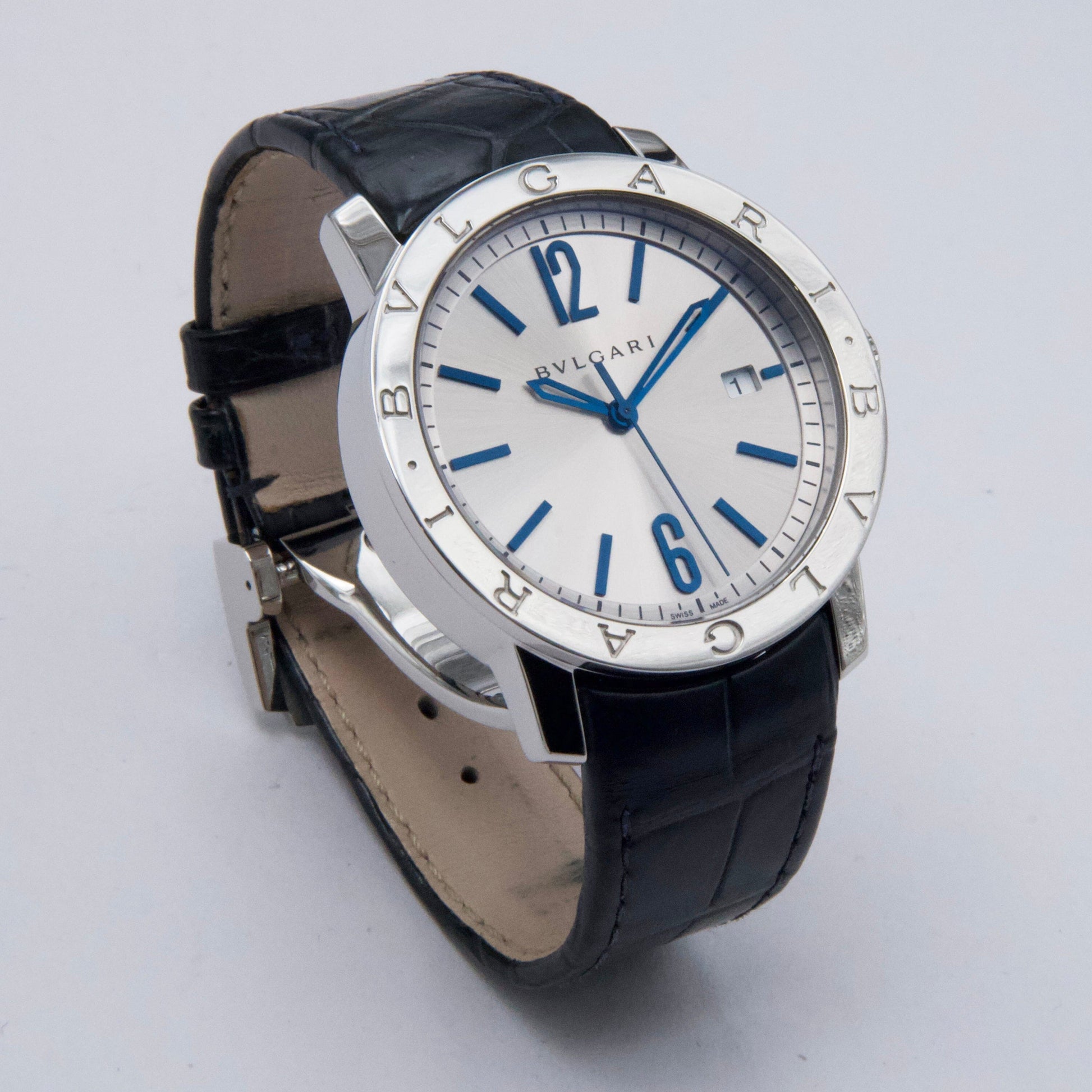 Bvlgari Solotempo BB 39 S Silver Dial Steel Ladies Watch Box Papers - Watches