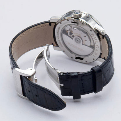 Bvlgari Solotempo BB 39 S Silver Dial Steel Ladies Watch Box Papers - Watches