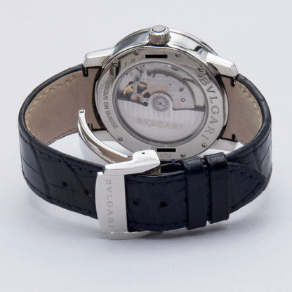 Bvlgari Solotempo BB 39 S Silver Dial Steel Ladies Watch Box Papers - Watches