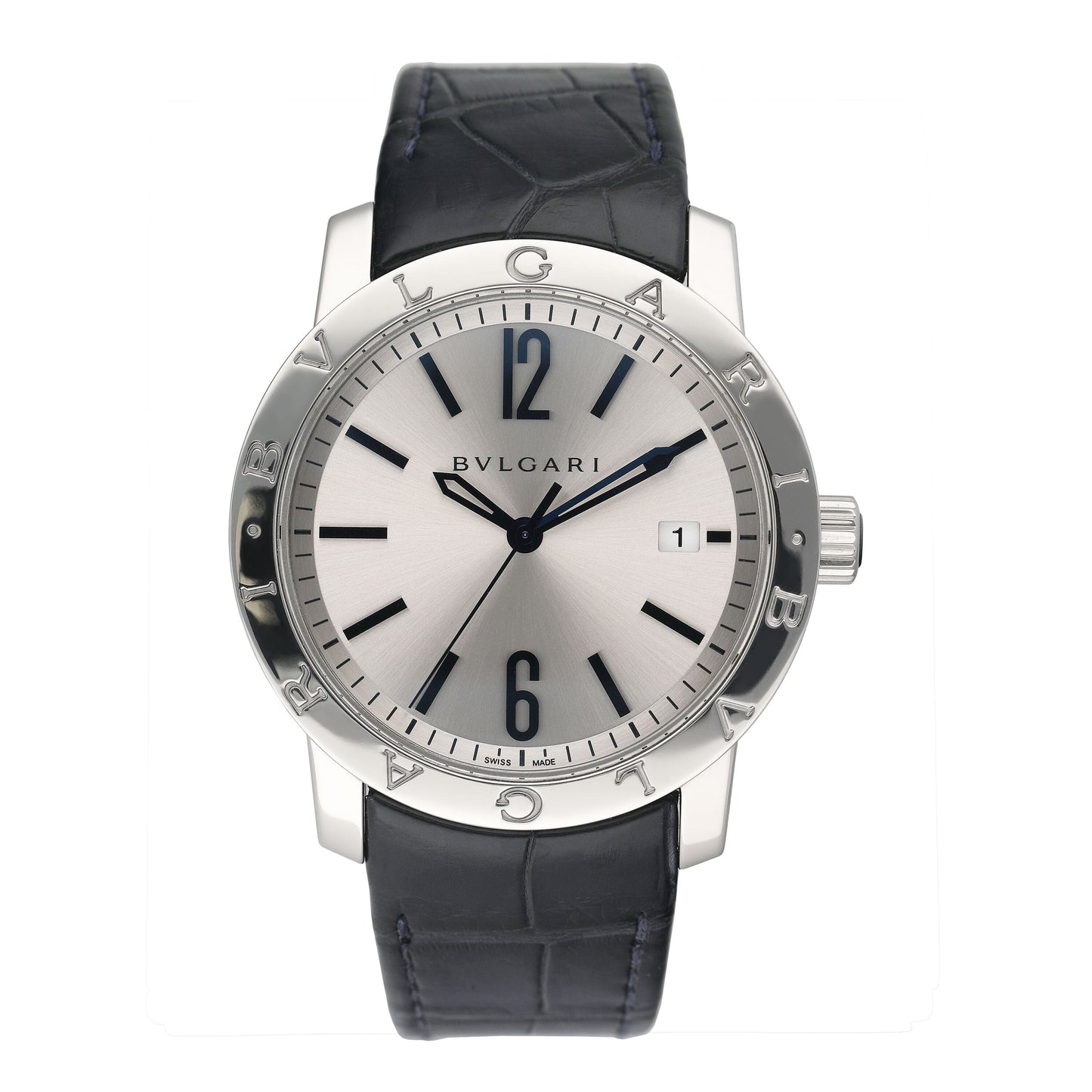 Bvlgari Solotempo BB 39 S Silver Dial Steel Ladies Watch Box Papers - Watches