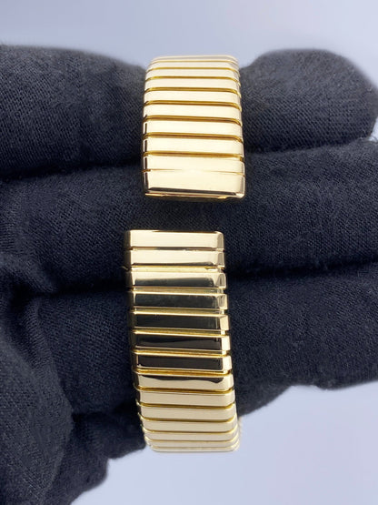 Bvlgari Tubogas BB 19 2T 18K Yellow Gold Ladies Watch - Watches