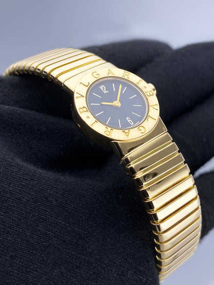 Bvlgari Tubogas BB 19 2T 18K Yellow Gold Ladies Watch - Watches