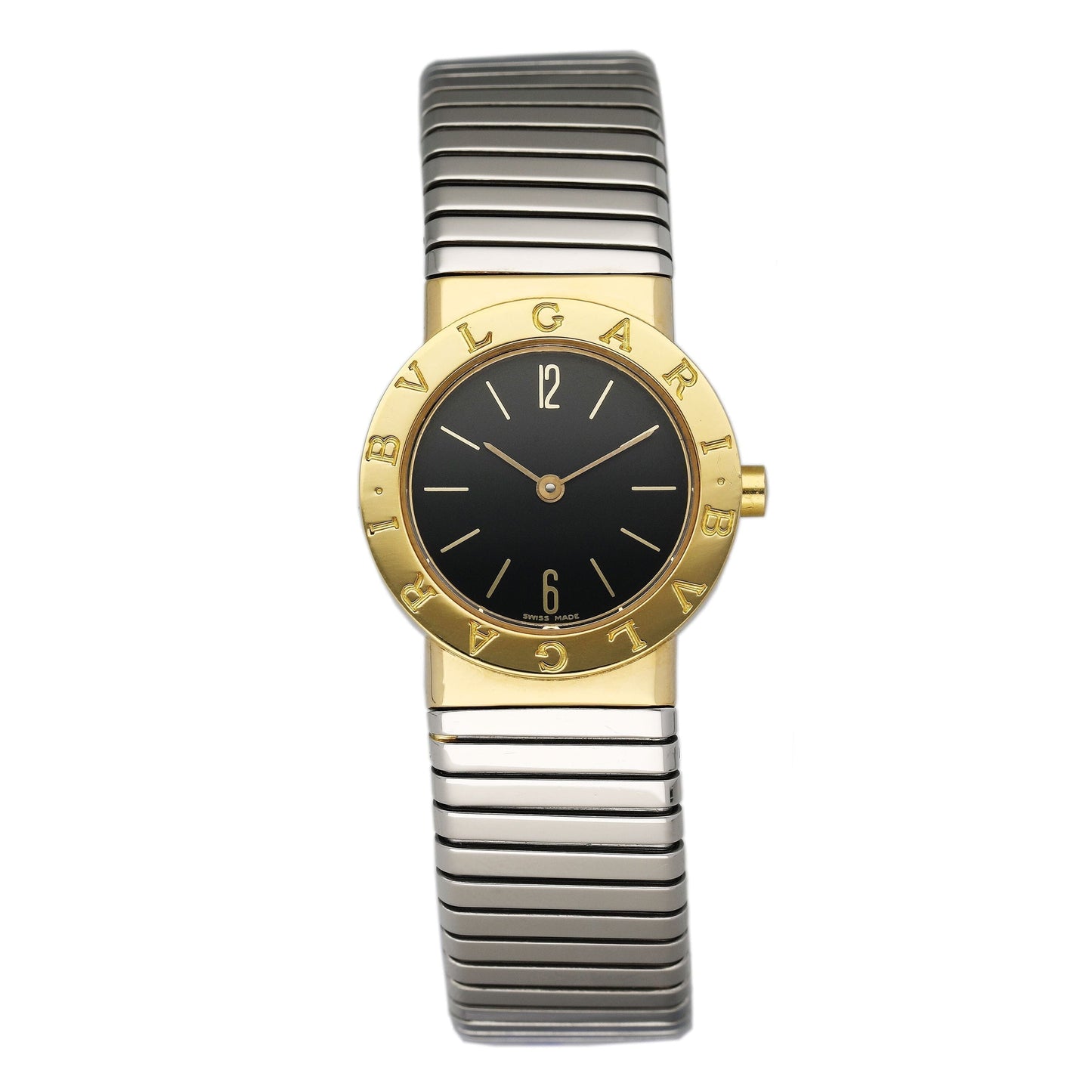Bvlgari Tubogas BB 26 2T 18K Yellow & White Gold Ladies Watch - Watches