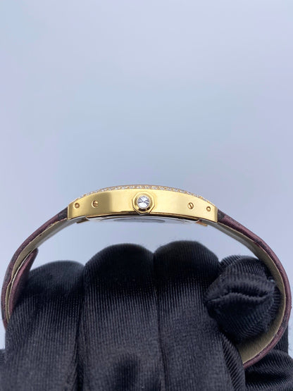 Cartier Tortue WA505031 Diamond 18K Rose Gold Ladies Watch - Watches
